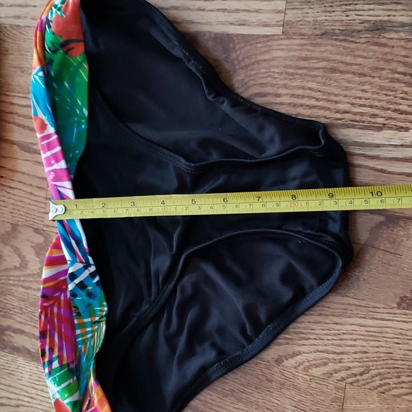 (M) Tropical Print Colorful Bikini Swimsuit Beach Resort Pool - Picture 3 of 7